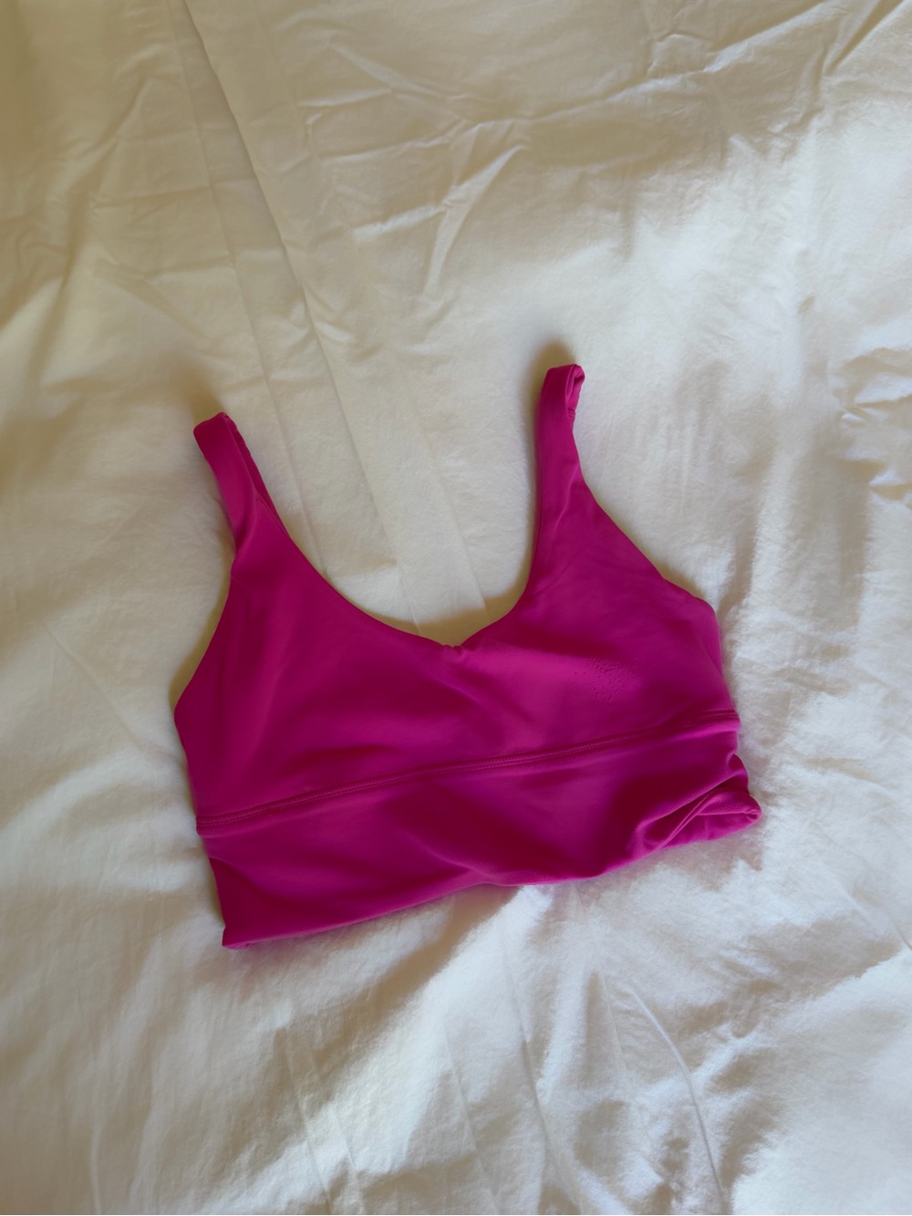 lululemon athletica V-Neck Sports Bralette — Fuchsia Pink